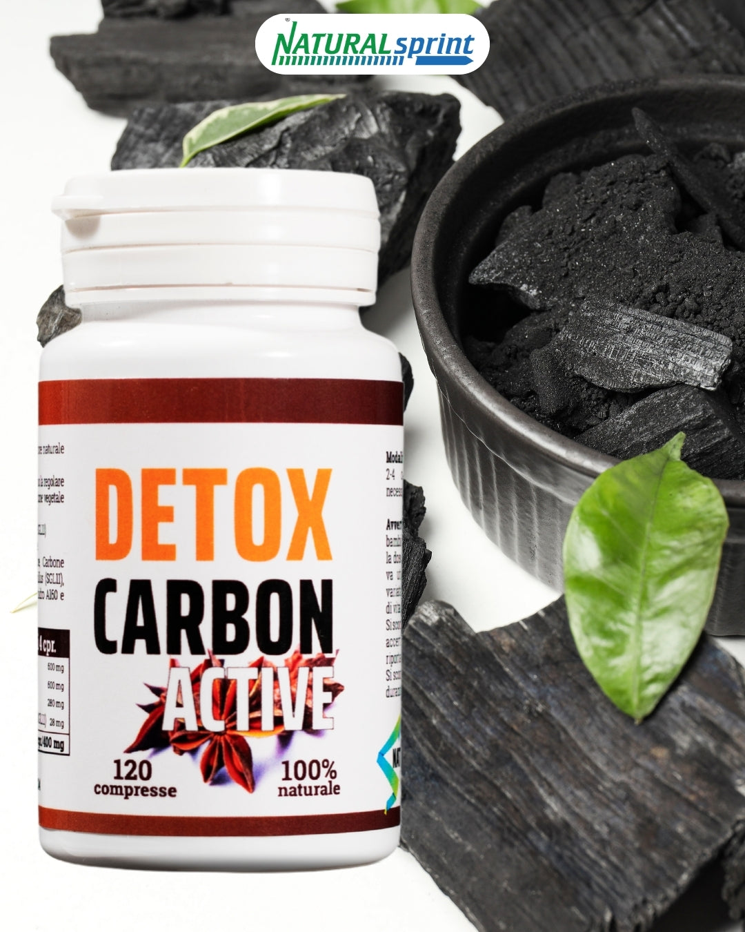 DETOX Carbon Active con Fermenti Lattici Lactobacillus