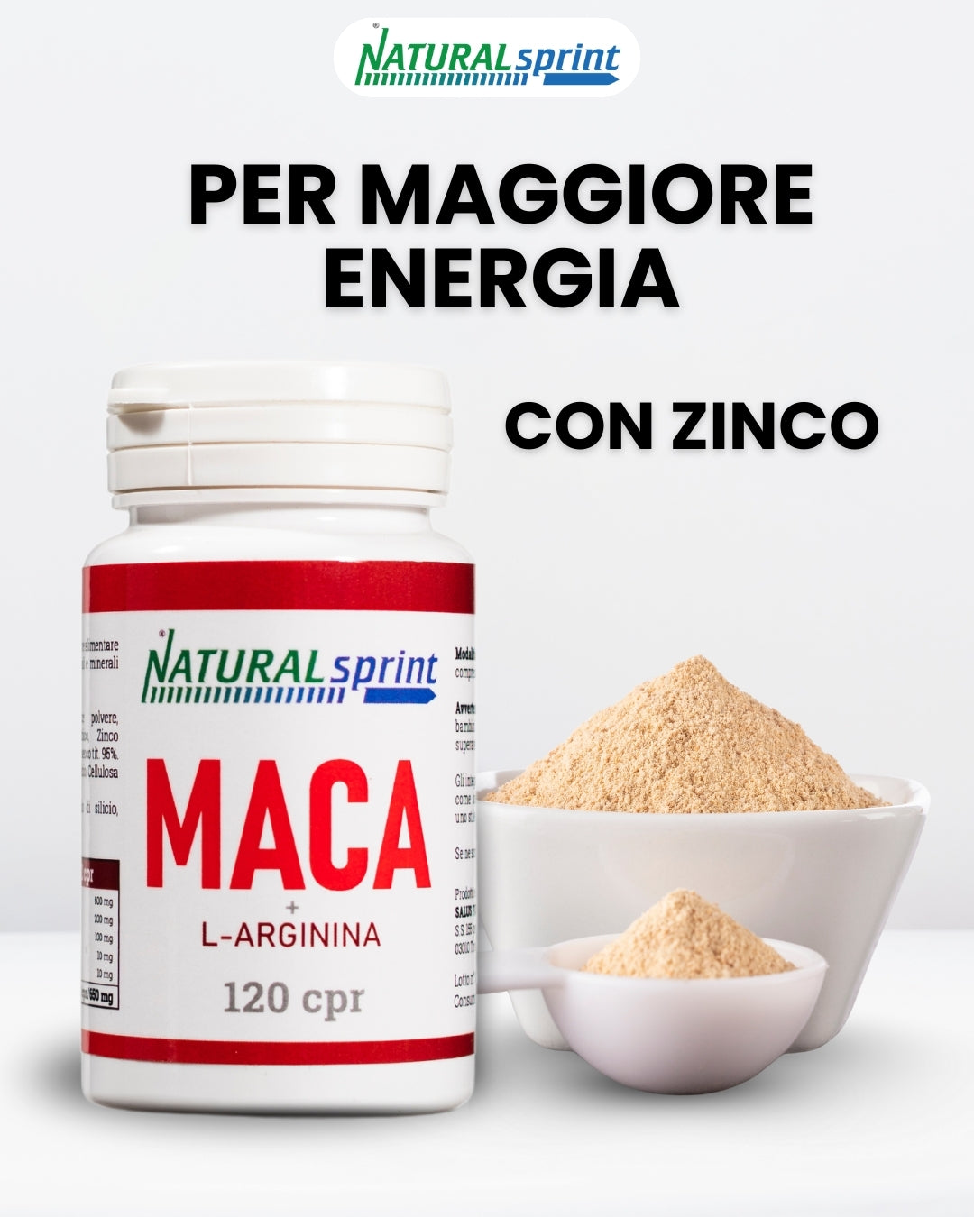 Maca Peruviana, Arginina, Zinco, Integratore Energizzante