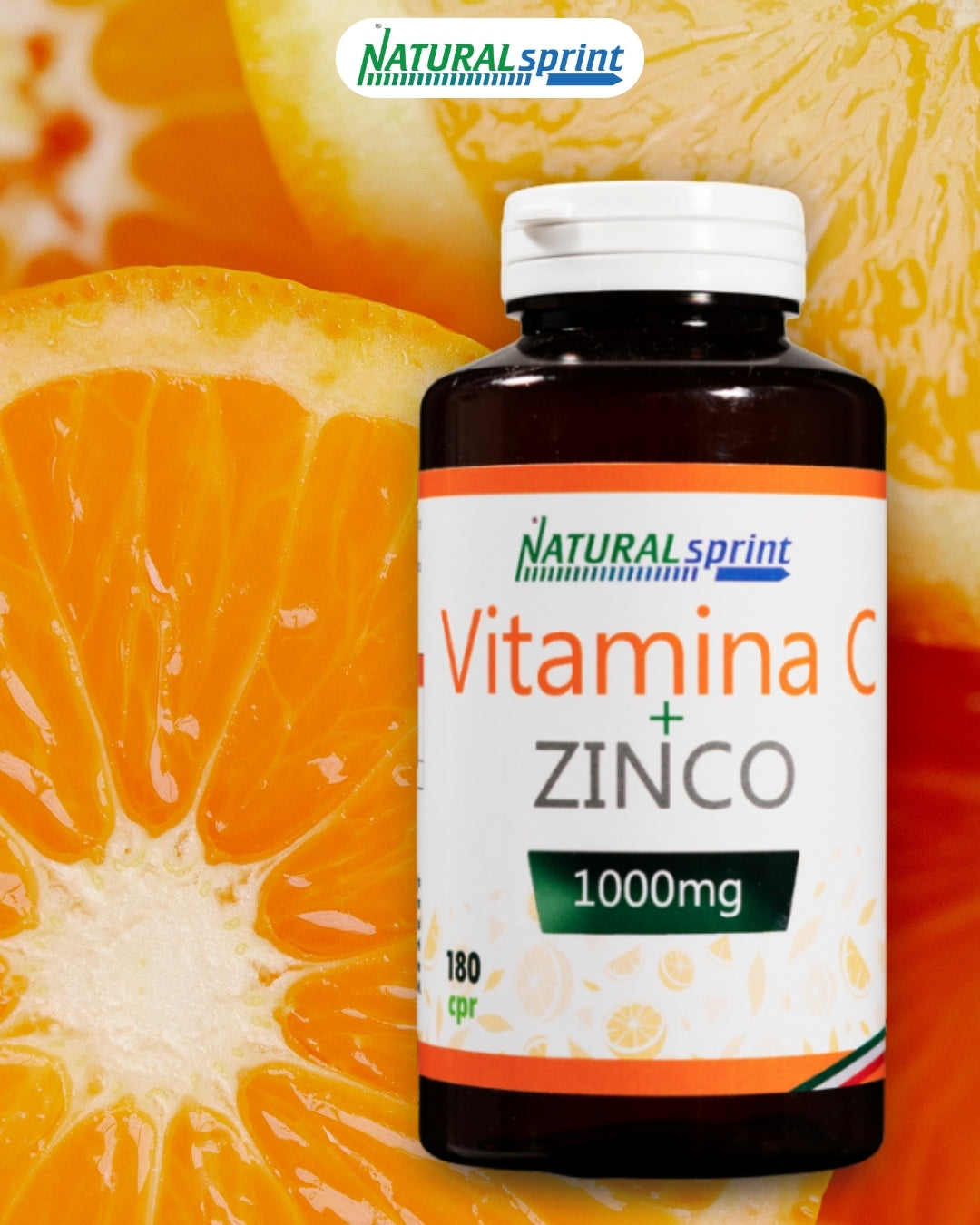 Vitamina C + Zinco - Alto Dosaggio - 180 Compresse
