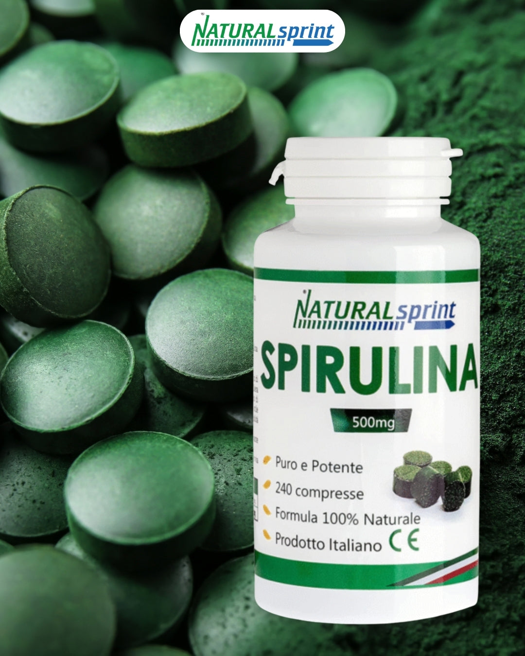 Spirulina 240 Compresse senza Conservanti