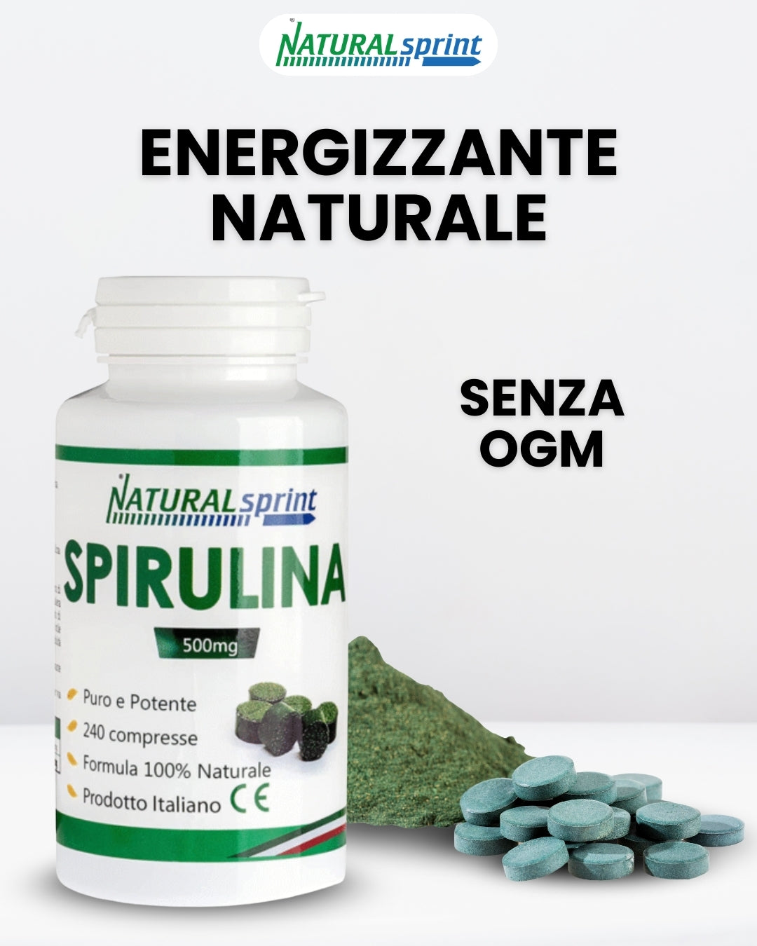 Spirulina 240 Compresse senza Conservanti