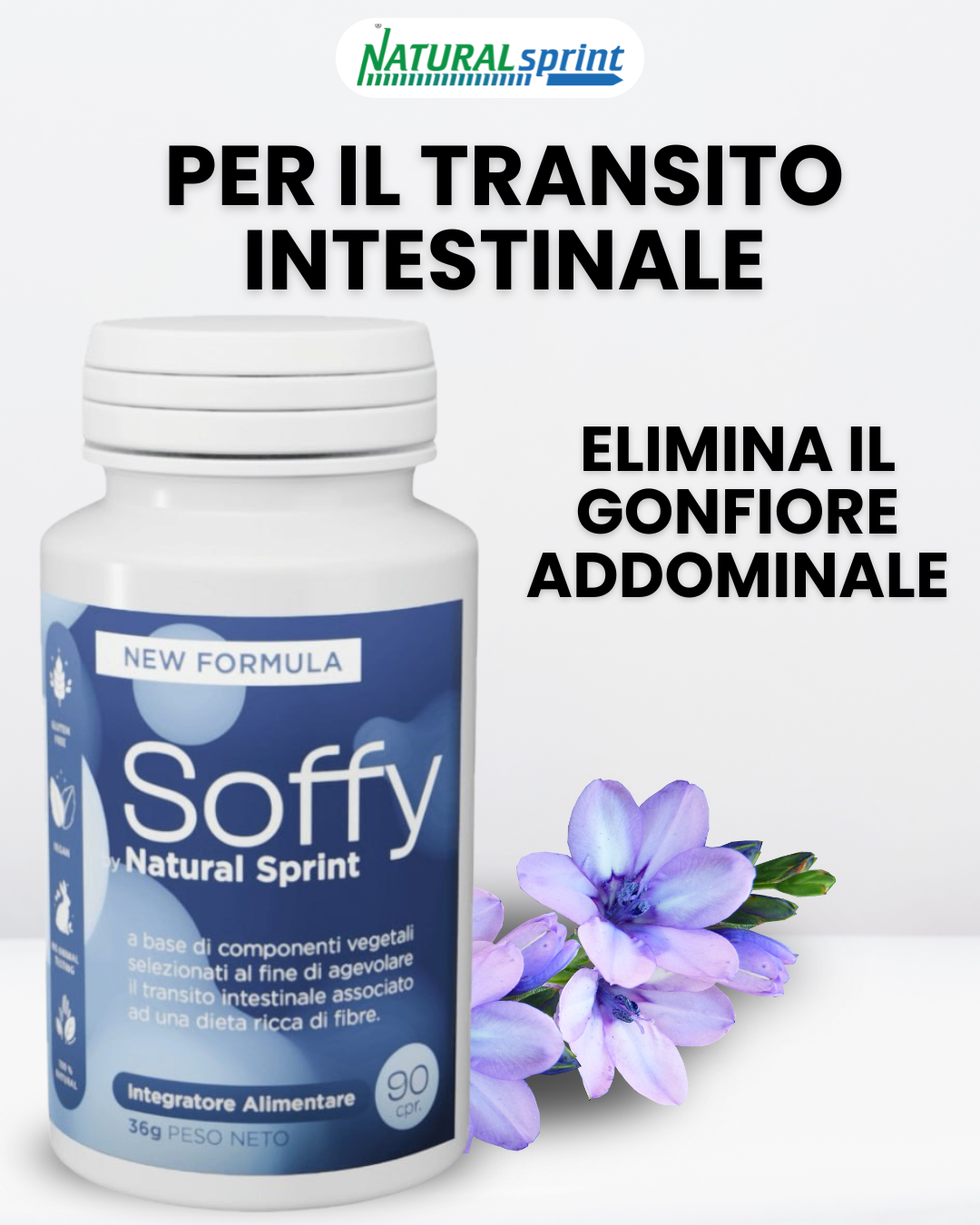 SOFFY - Integratore per il transito intestinale - 90 CPR