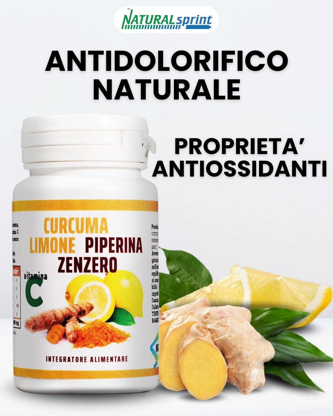 Curcuma Limone Piperina Zenzero + Vitamina C