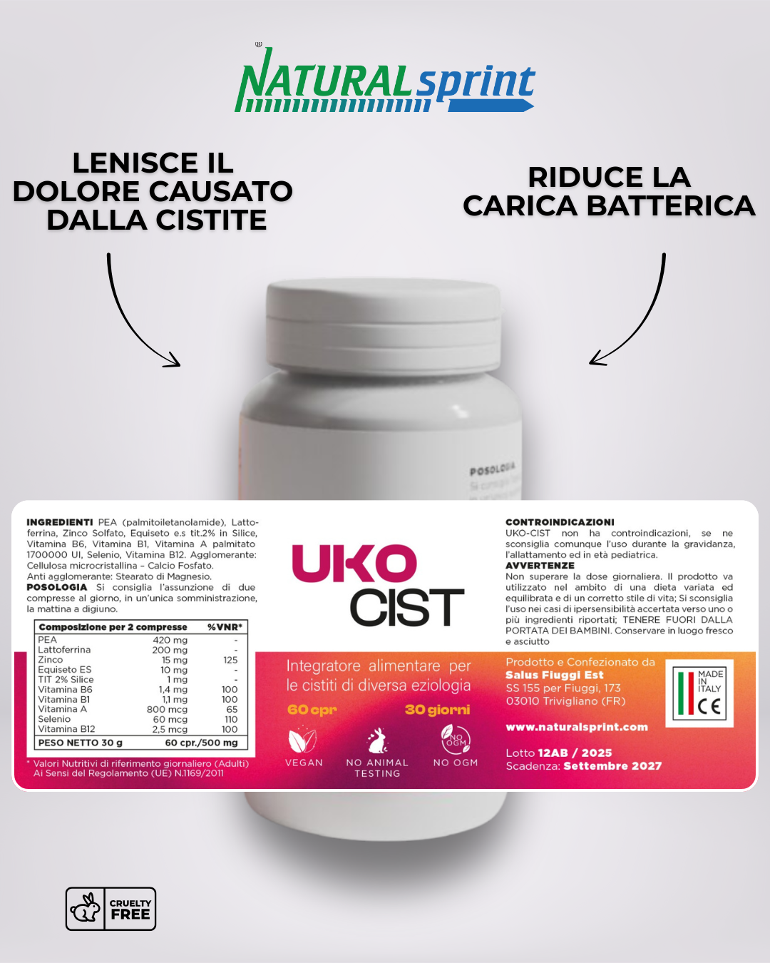 UKOCIST - Integratore per le cistiti di diversa eziologia