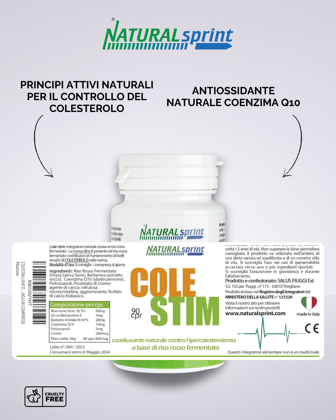 COLESTIM – Colesterolo (Lievito di Riso Rosso Fermentato)