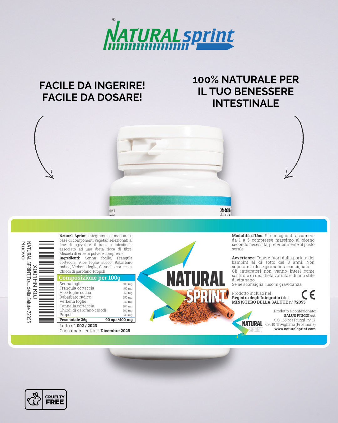 Lassativo Forte contro la Stitichezza – 90 Compresse