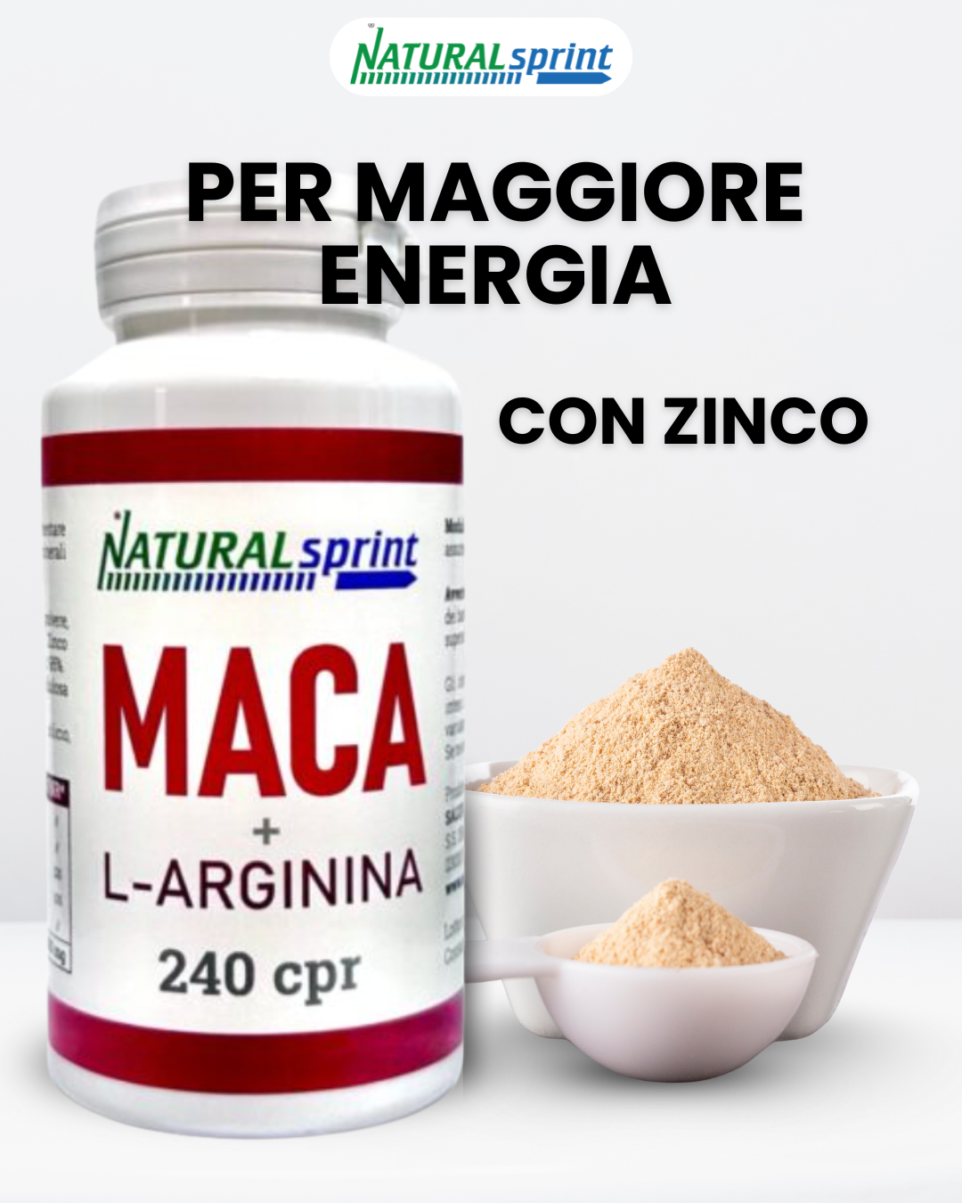 Maca Peruviana, Arginina, Zinco, Integratore Energizzante